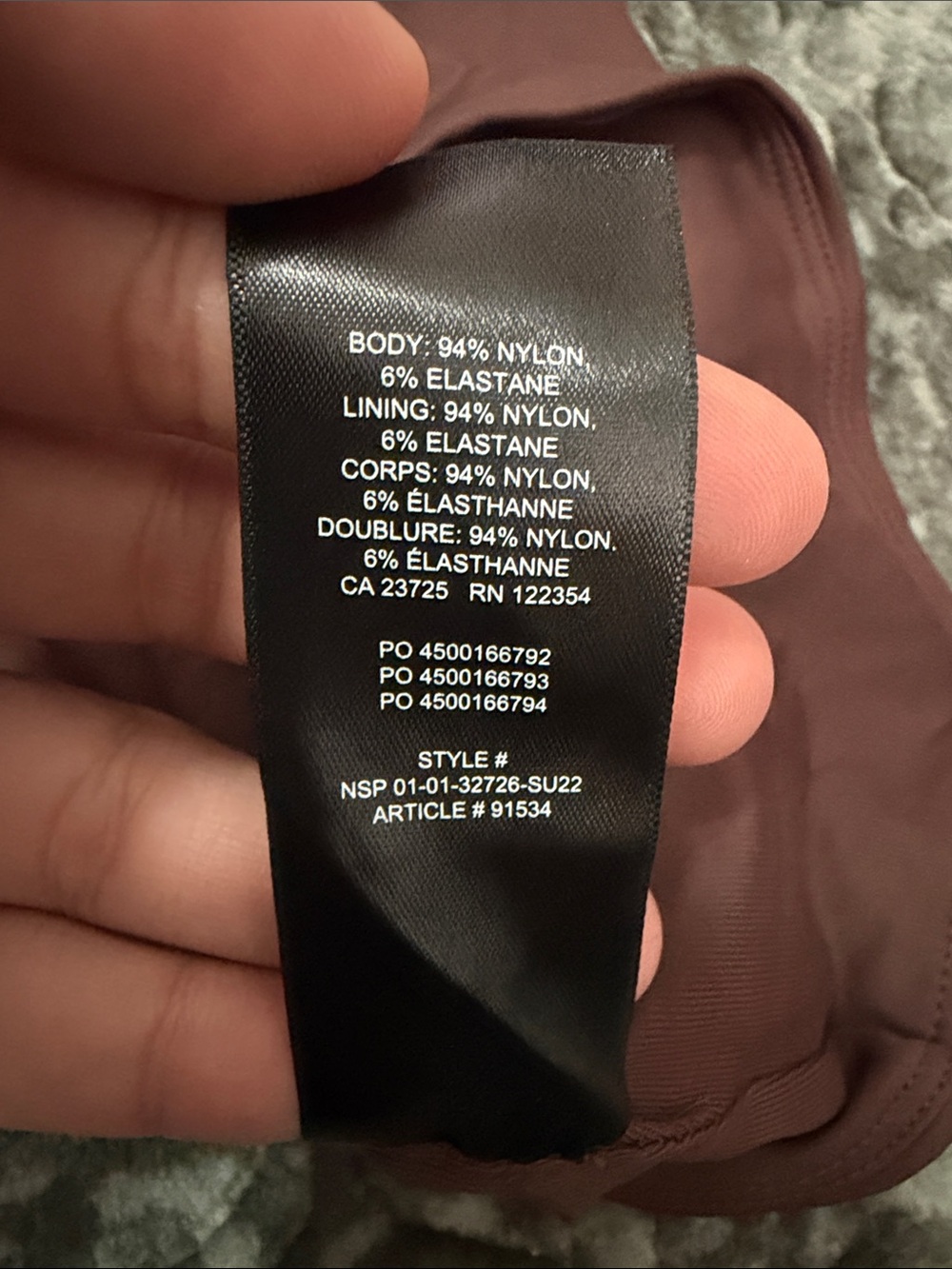 Babaton Brown Scoop Racerback Crop Tank - Picture 3 of 3